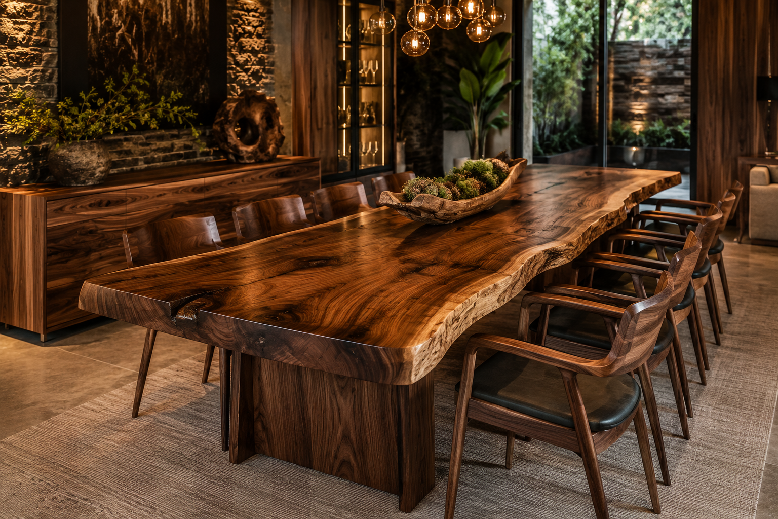 Mesa de madera maciza